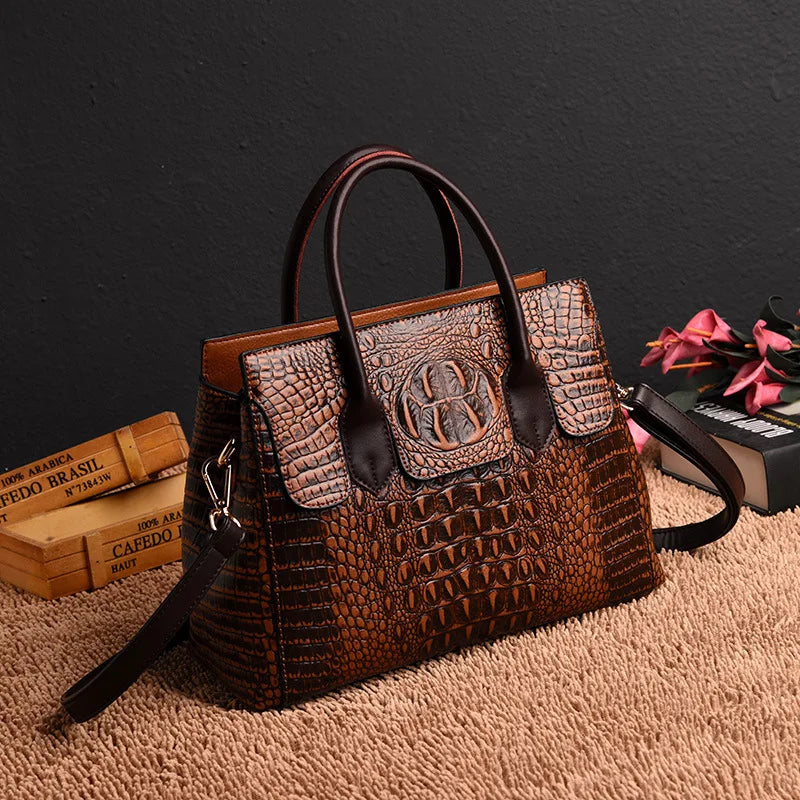 The Bordeaux Leather Tote