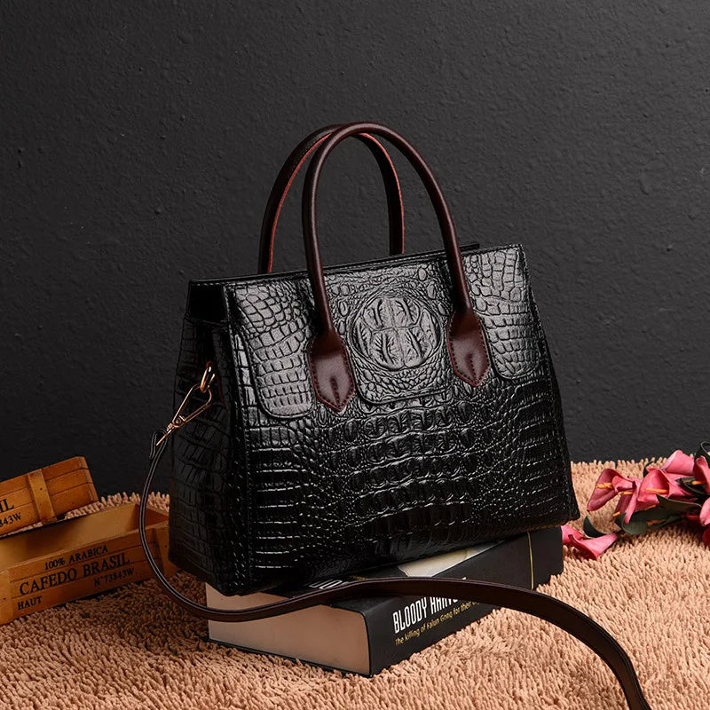 The Bordeaux Leather Tote