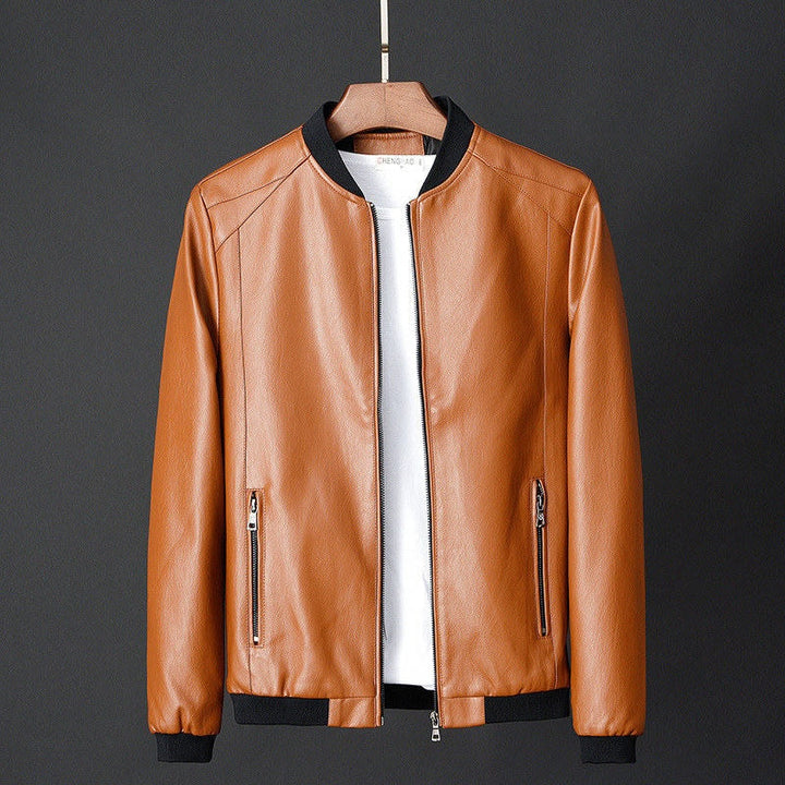 UrbanAviator Men's Leather Bomber Jacket