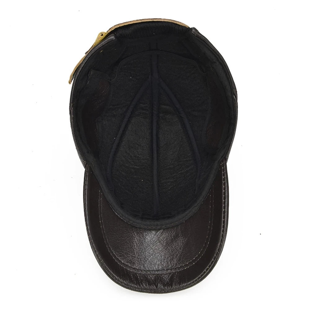 The Carlo Leather Cap