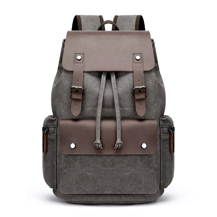 Vintage Canvas & Leather Backpack