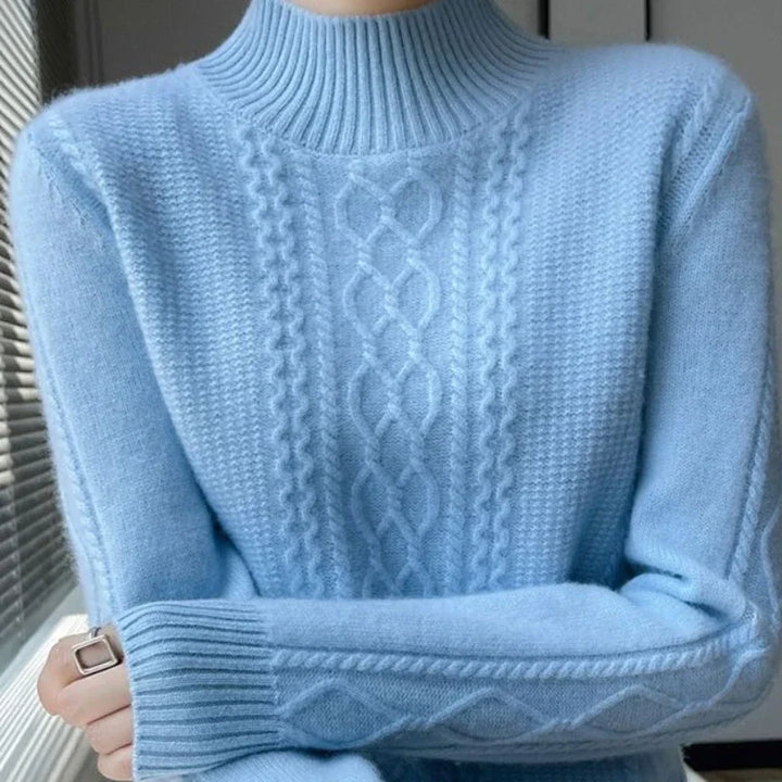 The Elise Cashmere Turtleneck Sweater