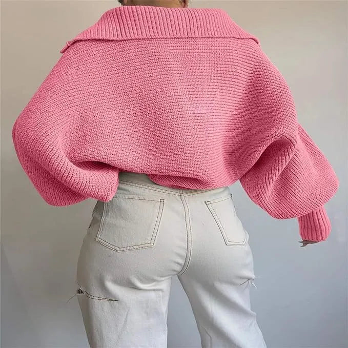 The Elise Cropped Knit Sweater