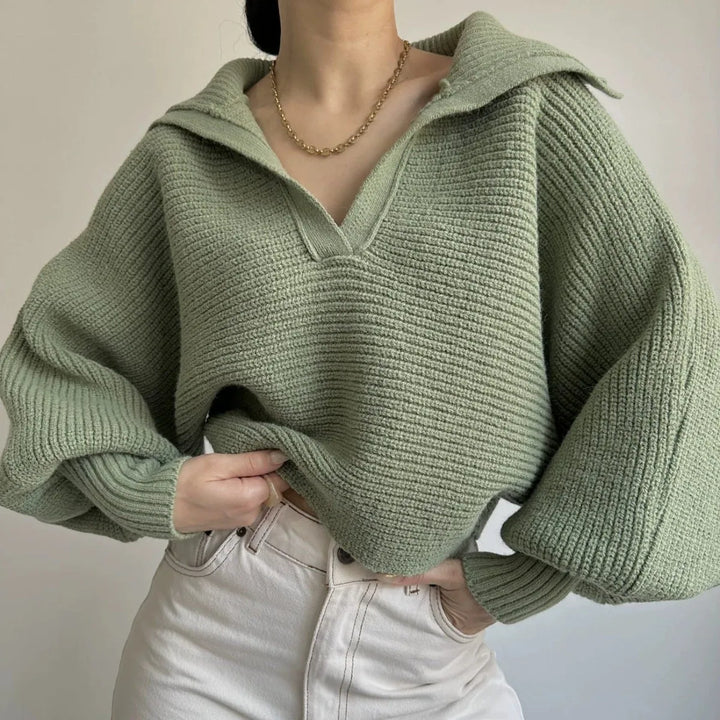 The Elise Cropped Knit Sweater