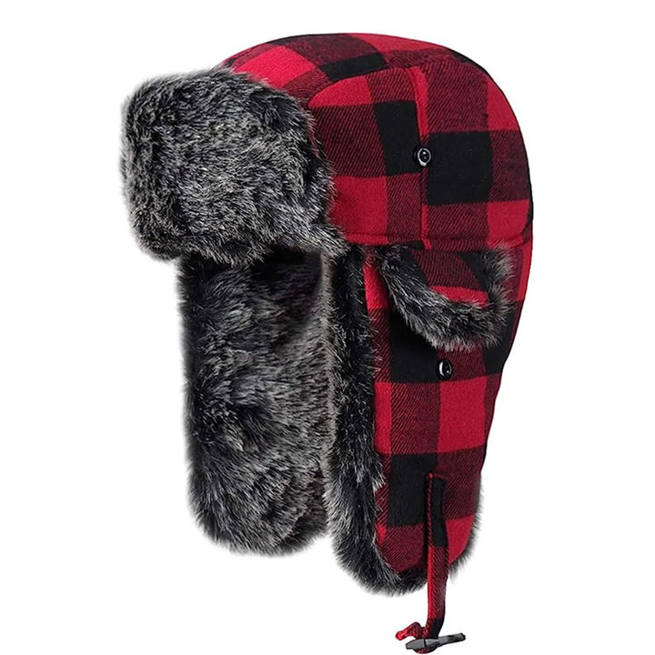 Buffalo Plaid Trapper Hat