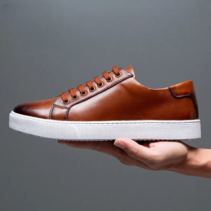 Anthony Veltucci Leather Crossover Sneaker