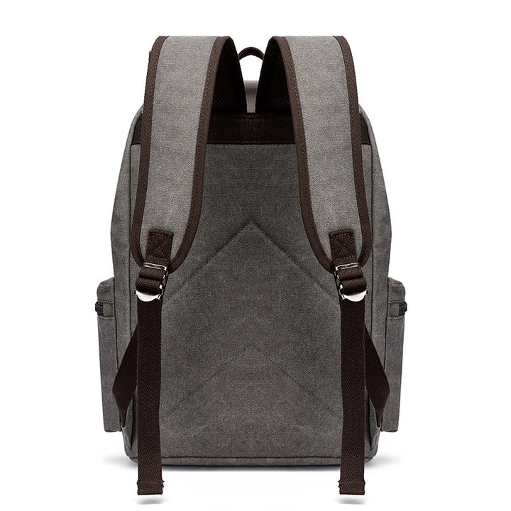 Vintage Canvas & Leather Backpack