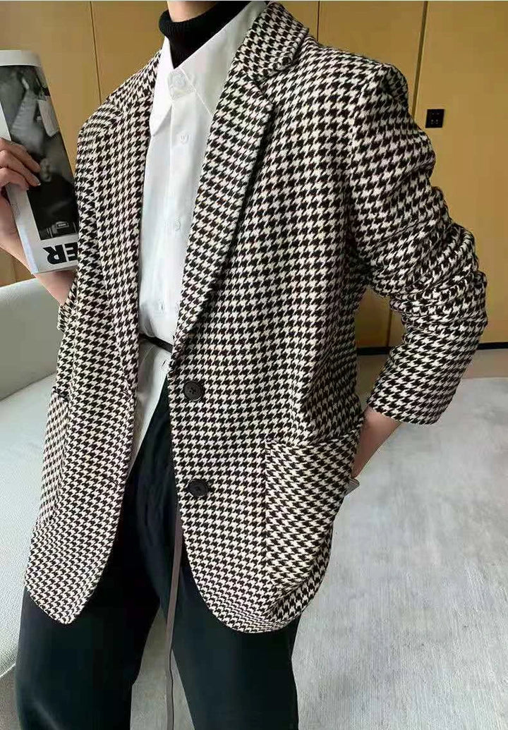 The Elise Houndstooth Blazer