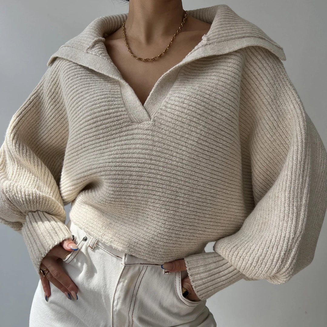 The Elise Cropped Knit Sweater