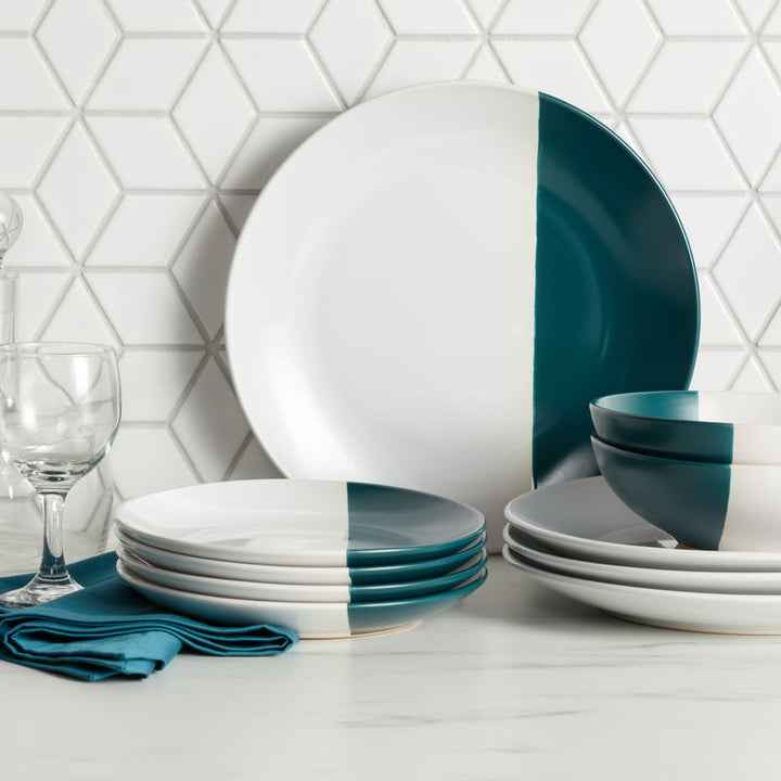 Stoneware Serenity 12-Piece Dinnerware Set