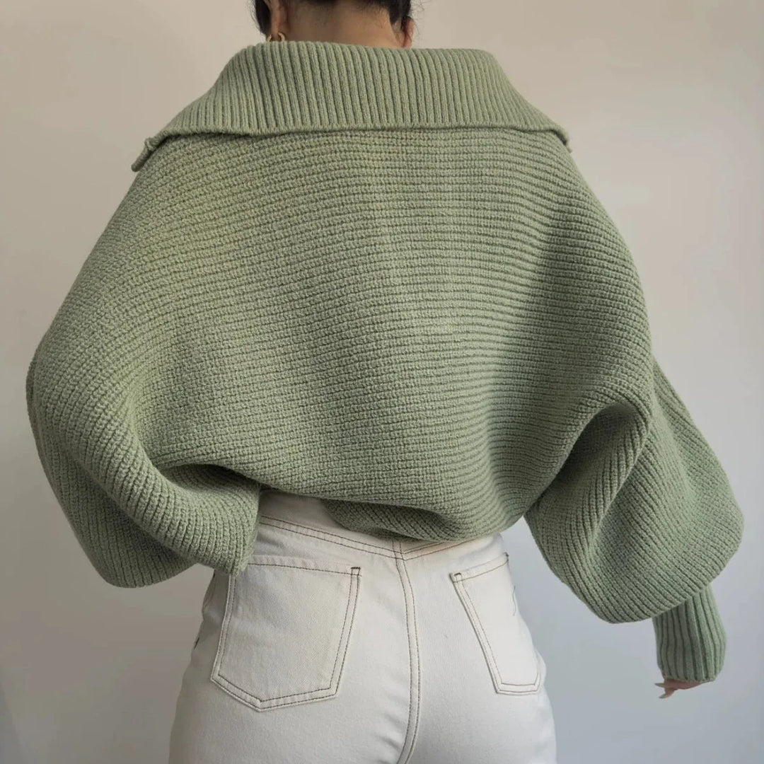 The Elise Cropped Knit Sweater