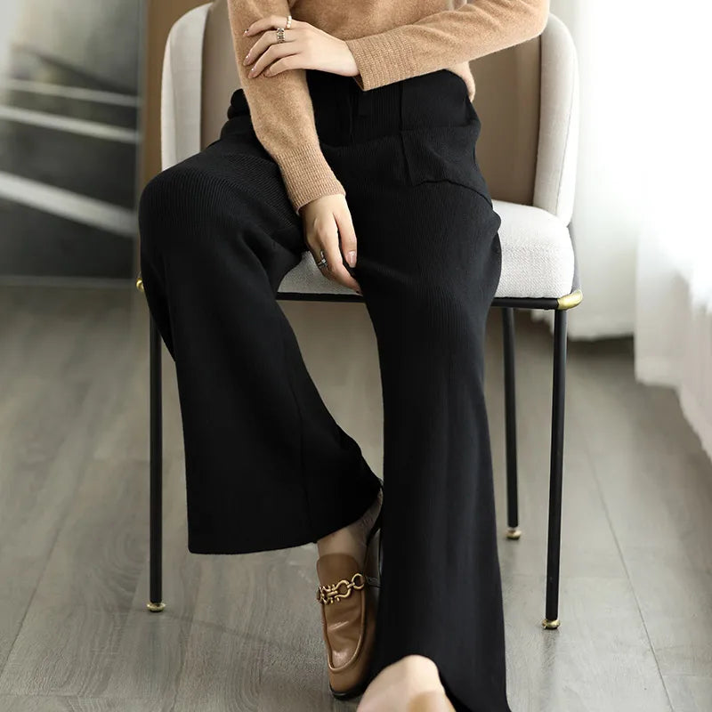 The Nadine Wool Knit Pant